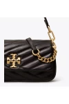 Tory Burch Small Kira Chevron Flap Shoulder Bag Black Women